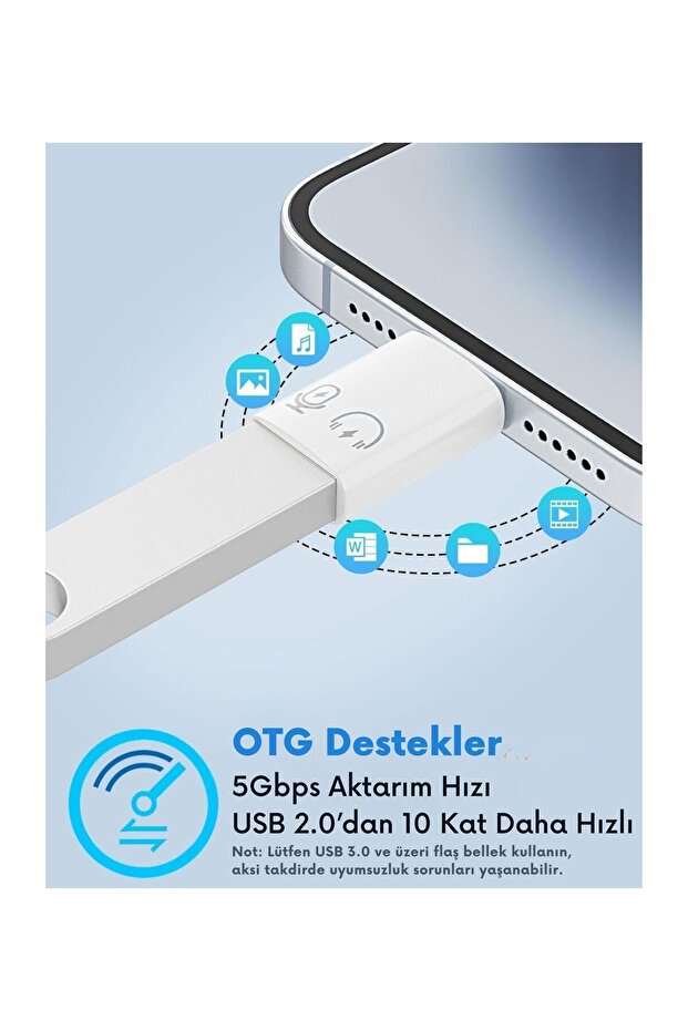 Lightning USB 3.0 Otg Converter Adapter |   iPhone and iPad Compatible |   High Speed Data Transfer - 6
