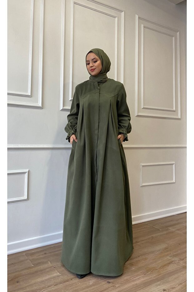 Stamped Flared Coat - 5