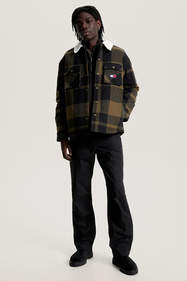 TJM CHECK SHERPA LINED OVERSHIRT - 2