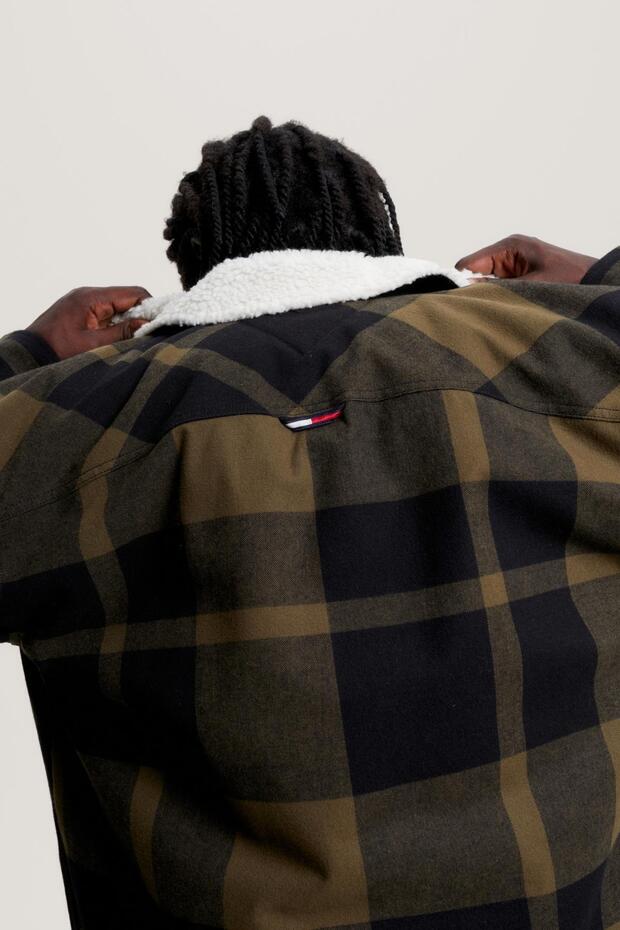 TJM CHECK SHERPA LINED OVERSHIRT - 5