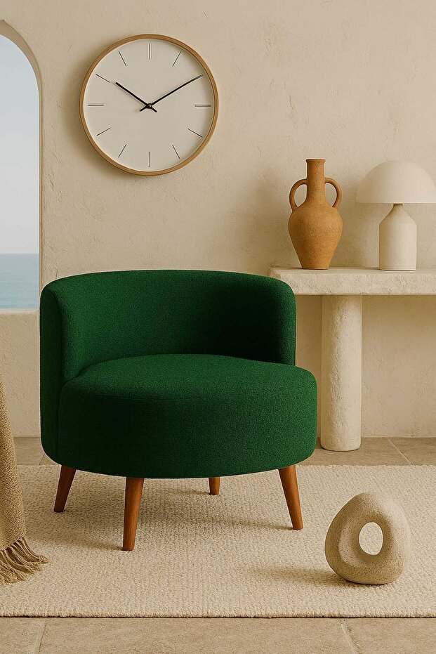 Yeşil Teddy Tek kişilik Berjer (SALON, BALKON, OFİS) - 4