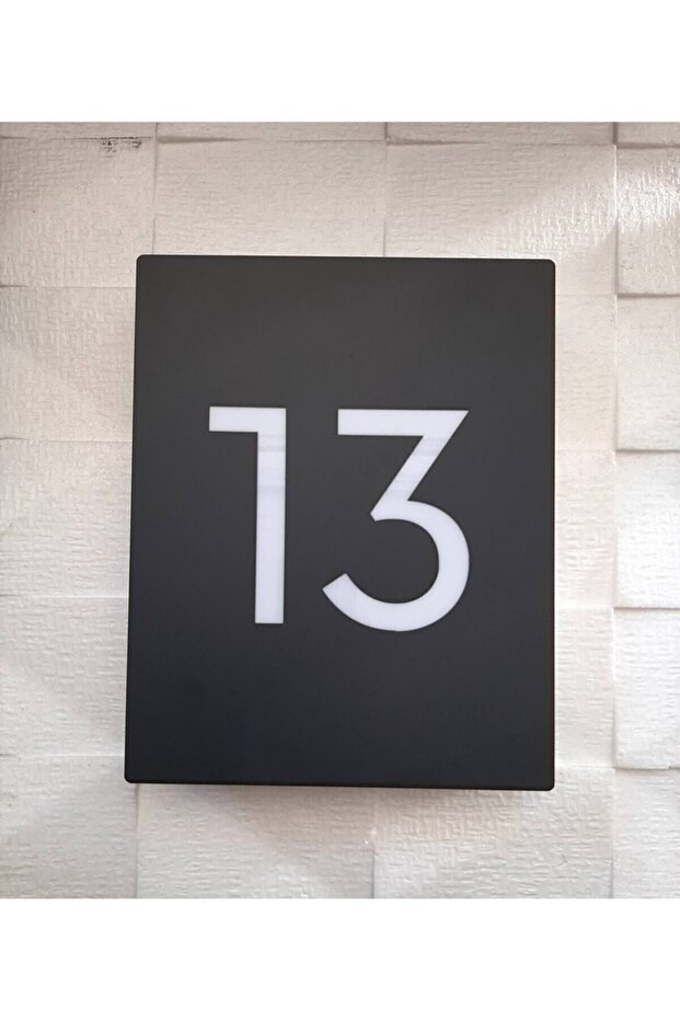 Atlas Serisi Işıklı Kapı Numarası - 4