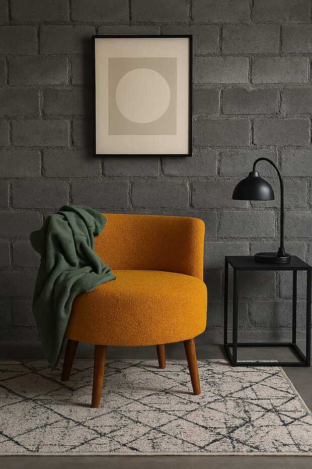 Hardal Teddy Tek kişilik Berjer (SALON, BALKON, OFİS) - 3