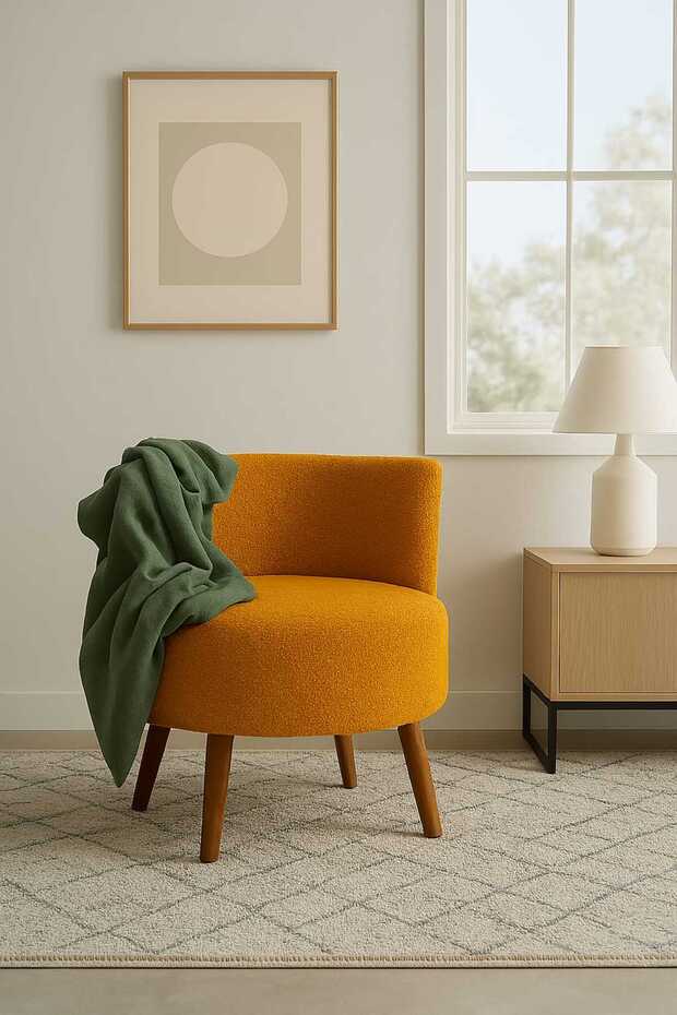 Hardal Teddy Tek kişilik Berjer (SALON, BALKON, OFİS) - 4