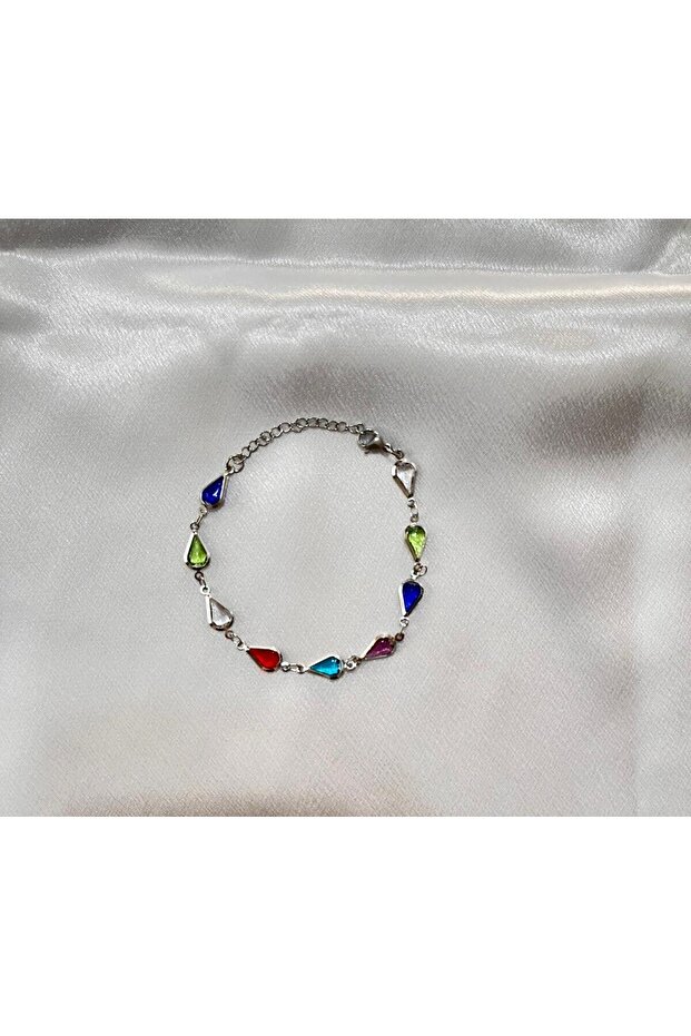 Multicolored Raindrop Bracelet - 2