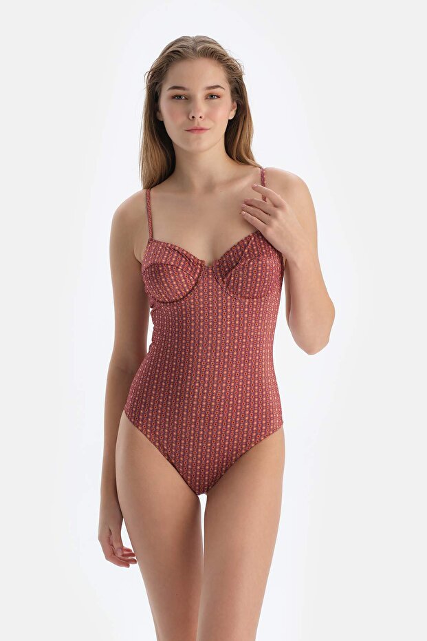 Μαγιό Καφέ Underwire - 4