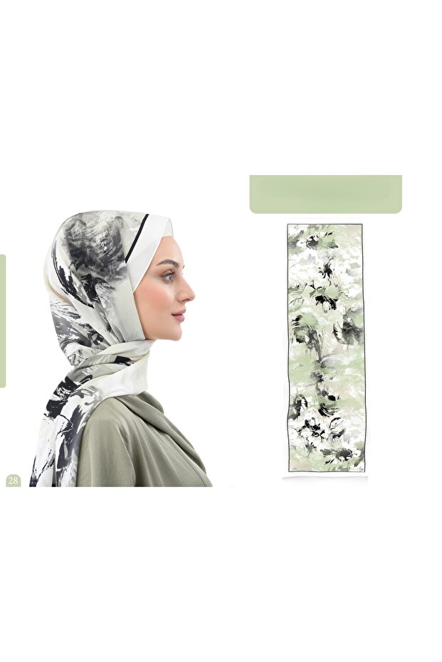 İpek Şal Yeşil - 1