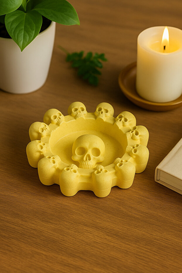 Gothic Skull Ashtray - 1