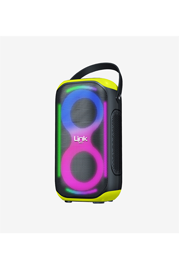 M404 RGB Işıklı Ayaklı Mikrofonlu 50W Bluetooth Hoparlör - 3