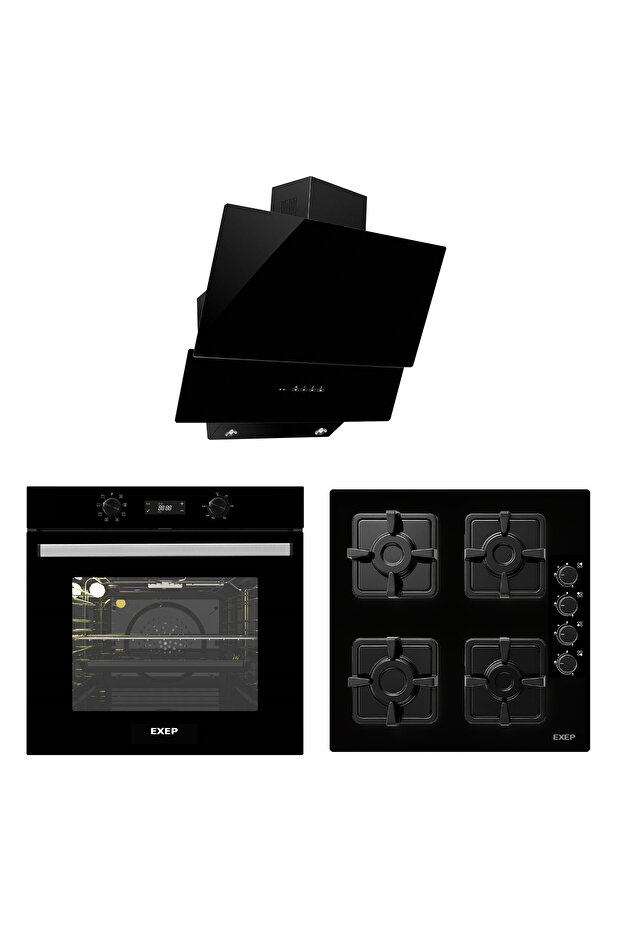 Class Siyah 3 Lü Ankastre Set (ed402-eo320-ef260) - 1