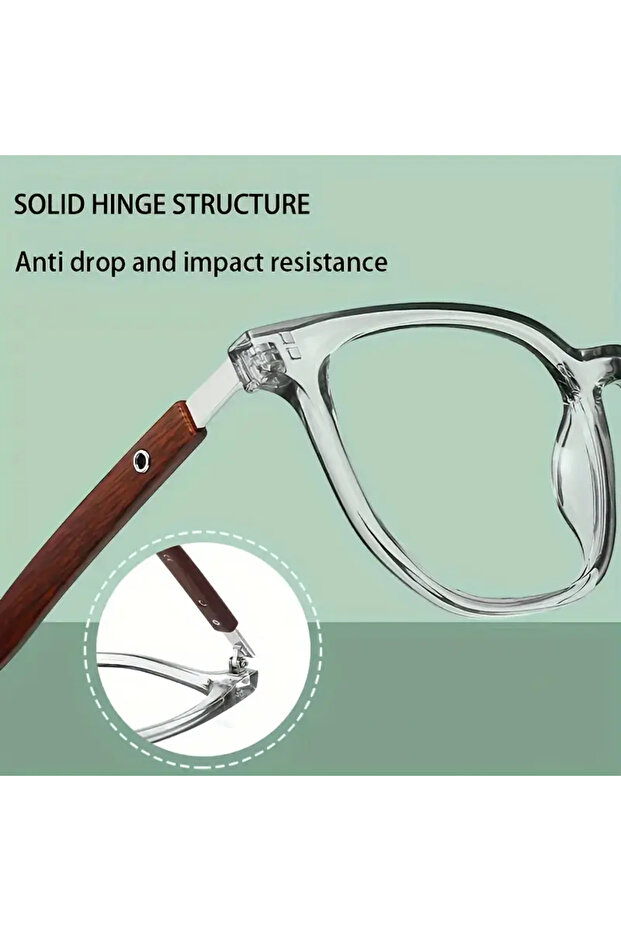 Ahşap Gözlük (Siyah) - 6