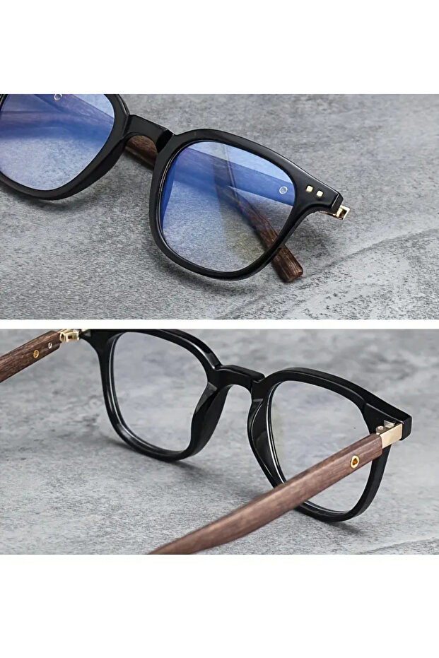 Ahşap Gözlük (Siyah) - 4