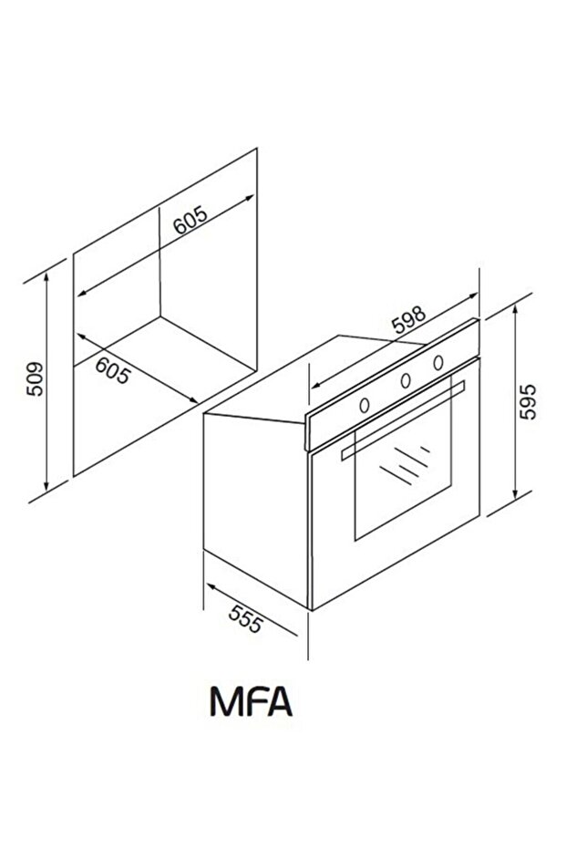 Begin Siyah 3 Lü Ankastre Set (e5e-eo320-ef240) - 7