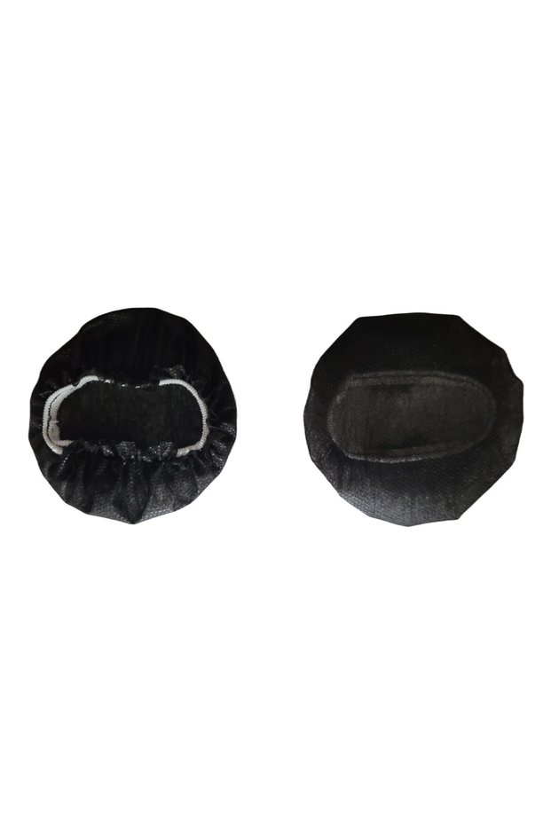 Disposable Headphone Cap, Headphone Cover, Shoe Covers (Pack of 50) 5 cm (S) Black