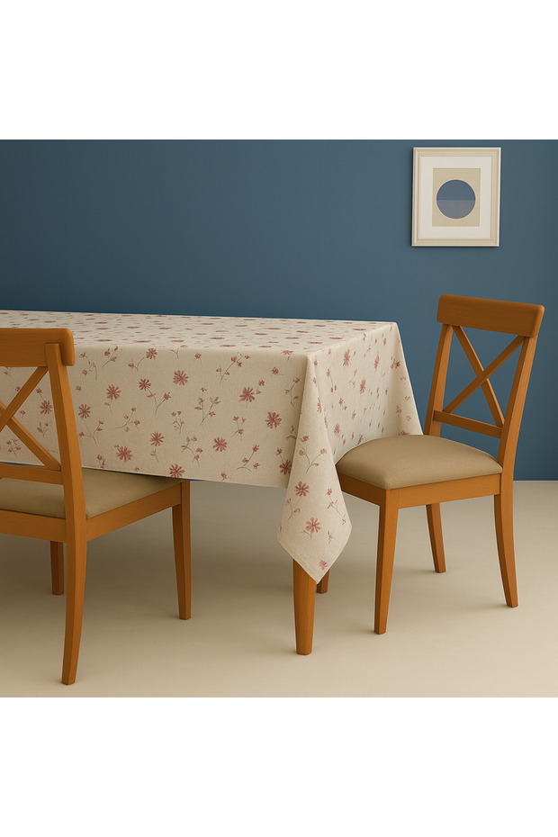 Modern Patterned Pvc Fiber Table Cloth – Wipeable, Durable - 1