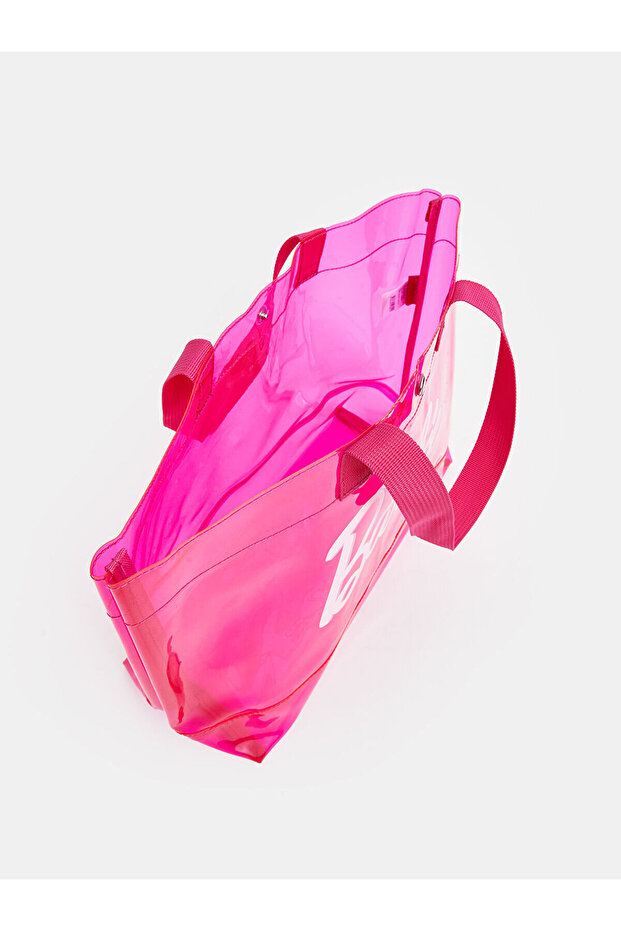 LCW Barbie LİSANSLI Seffaf Omuz Cantasi - 7