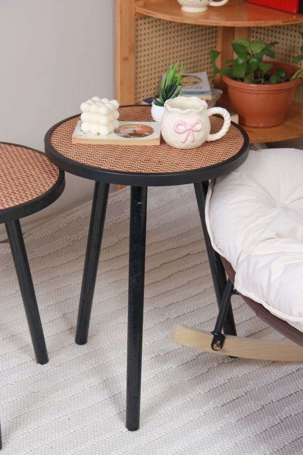 طقم طاولات قهوة جانبية - 7
