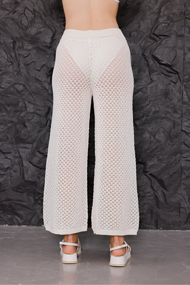 بنطلون شاطئ صيفي مخرم - 2