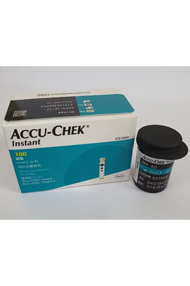 ٥٠ شريطًا معبأً في زجاجات Accu-Chek Instant ٥٠/١٠٠ لجهاز AccuChek Instant Instant S (تاريخ الانتهاء: الأحدث) - 2