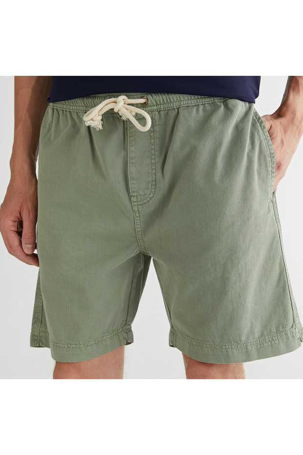 Erkek Yeşil Regular Fit Şort - 4