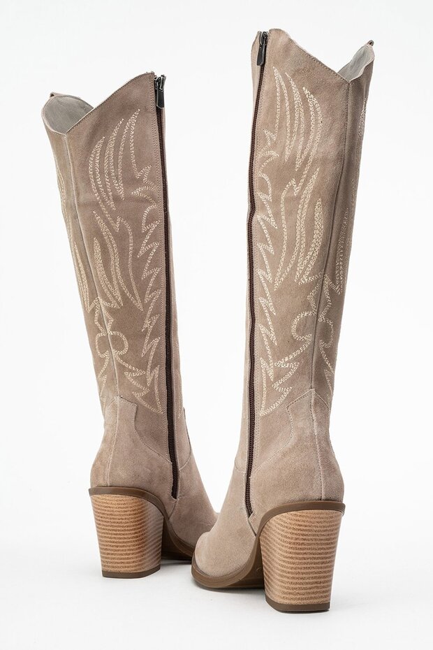 Weonella Kadın Bot Vizon Süet - 6