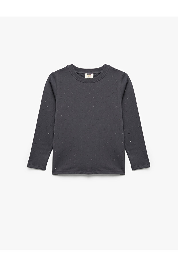 Long Sleeve Crew Neck Cotton T-Shirt