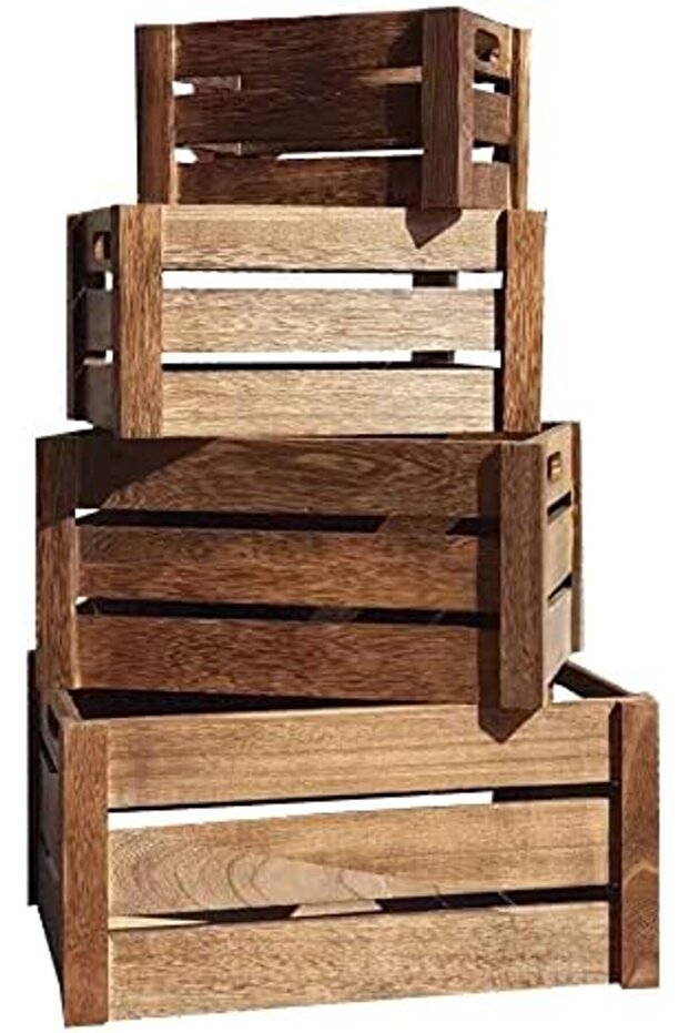 FFD Four in one New solid wood storage box extra large wooden crate