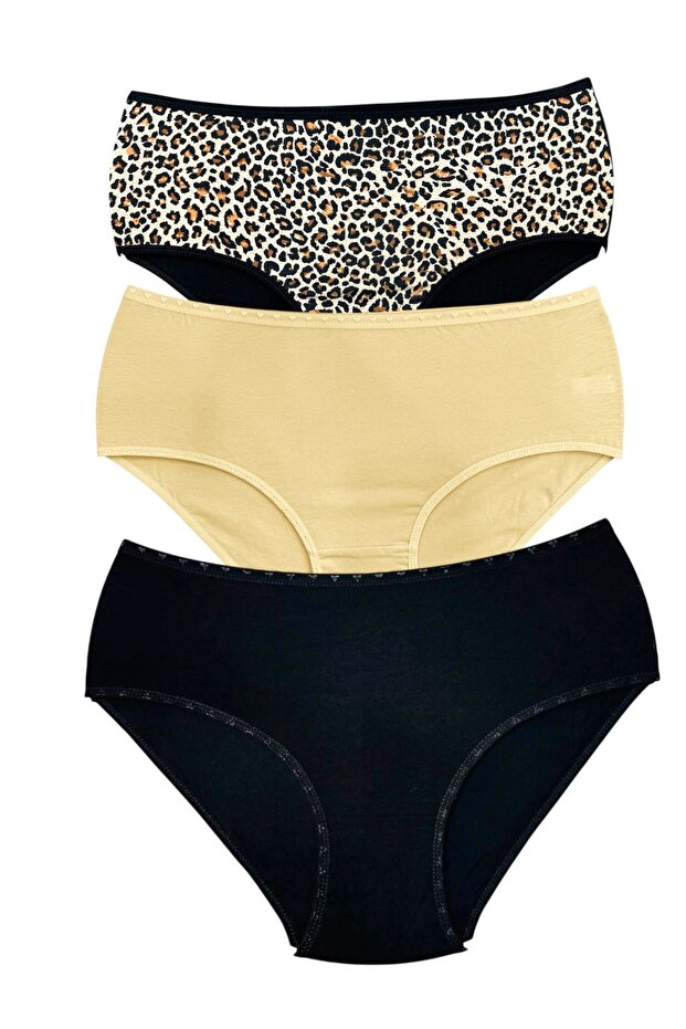 Women's 3 Pieces High Waist Panties