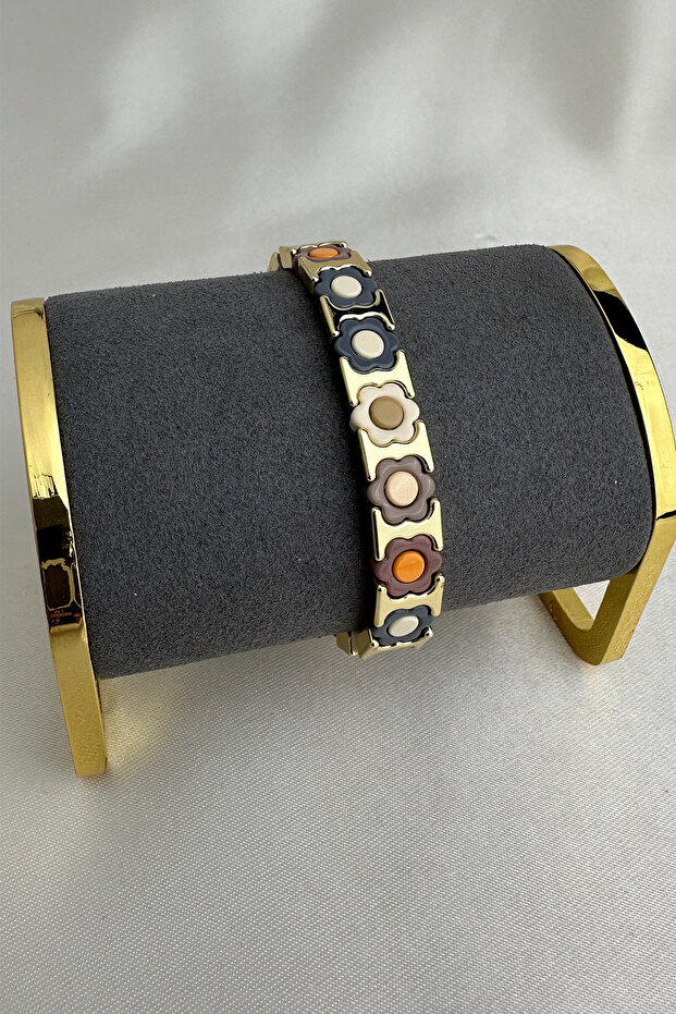 سوار مطاطي من سلسلة خاصة بنمط زهرة - 4