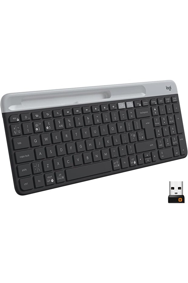 K580 Slim Wireless Multi-Device Keyboard (Graphite) - 1