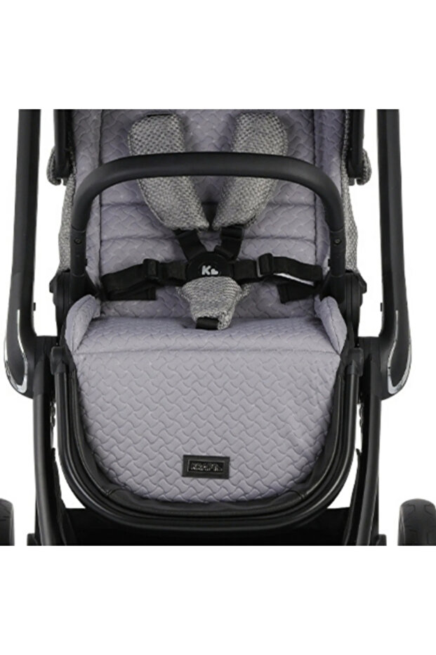 Kobe Çift Yönlü Bebek Arabası Grey - 6