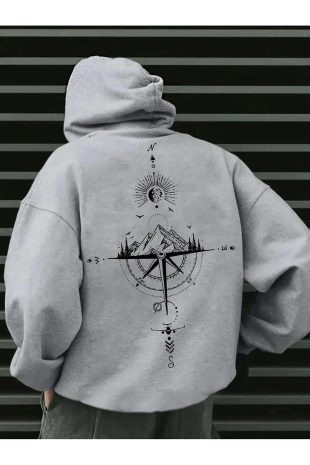 Unisex "1St Quality Printed 3 Thread Hooded Sweatshirt"