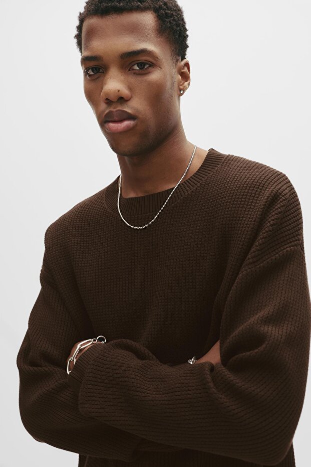 Gofre örgü kazak - 4