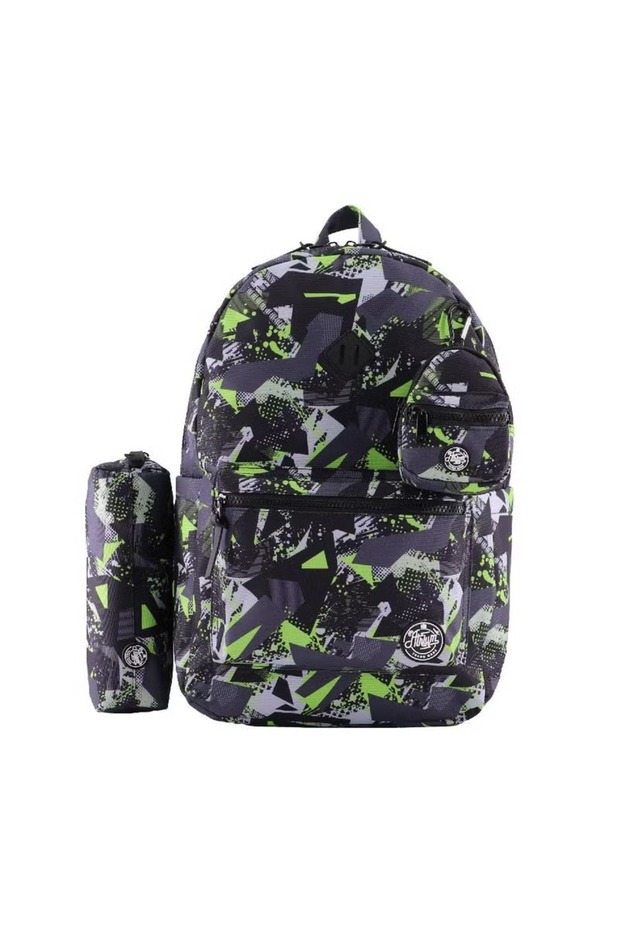 حقيبة ظهر كلاسيكية مع ملحق - تناسب الأجهزة مقاس 15 بوصة، متينة وأنيقة - 3