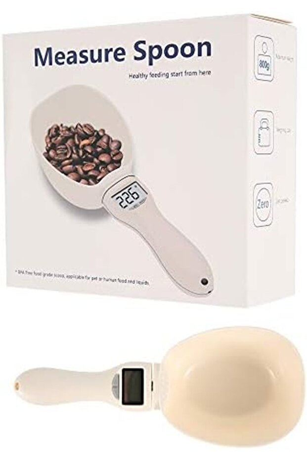Digital Pet Food Measuring Scale 800 g / 250 ml with Clear Display Compact Precision - 8