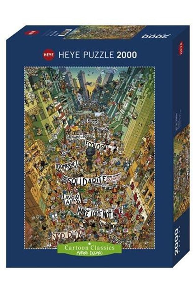 Puzzle 2000 piese Protest! - 1