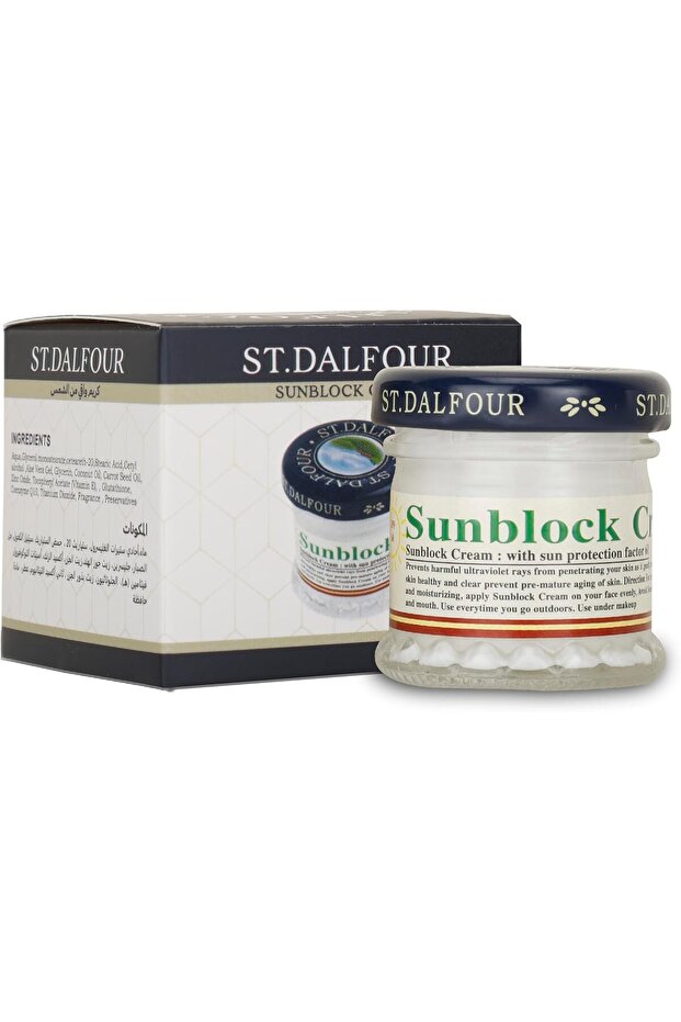 ST.DALFOUR Sunblock Cream SPF 60 PA++ - 1 x 30 ml (For All Skin Types)
