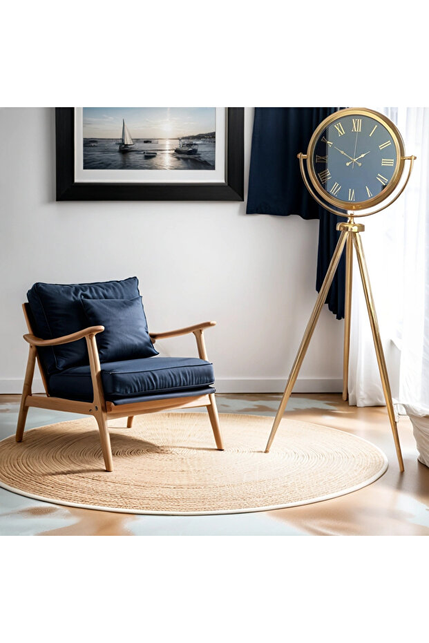 Gold-Colored Tripod Clock - 1