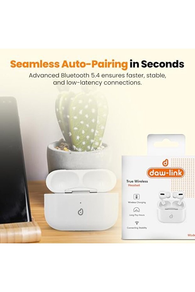 Daw Link Wireless Earbuds with Lightning LED Display Charging Case | True Wireless DL-Pro1 Bluetooth - 4