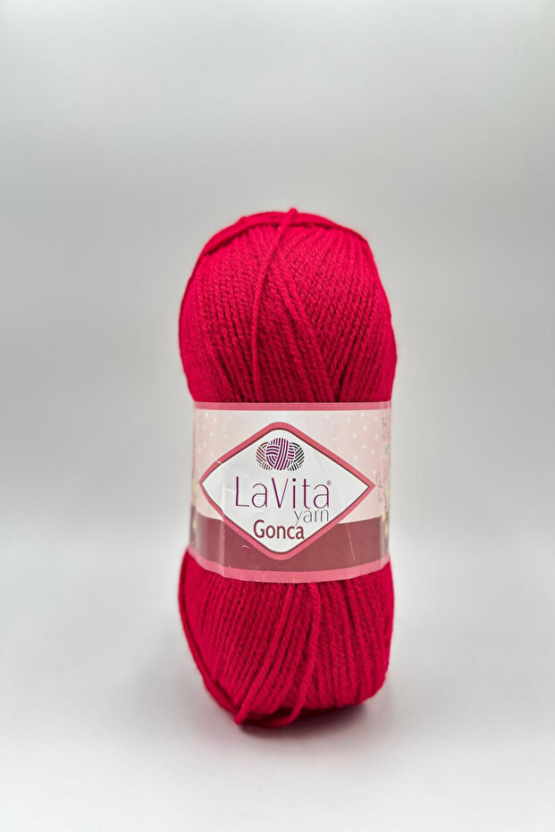 Gonca Hand Knitting Yarn 100% Acrylic 100Gr (3004 Red)