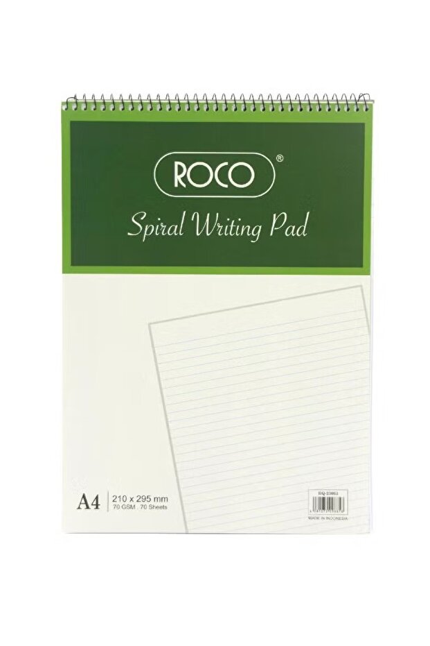 Standard Writing Pad A4 – 70 Sheets, Lined, White