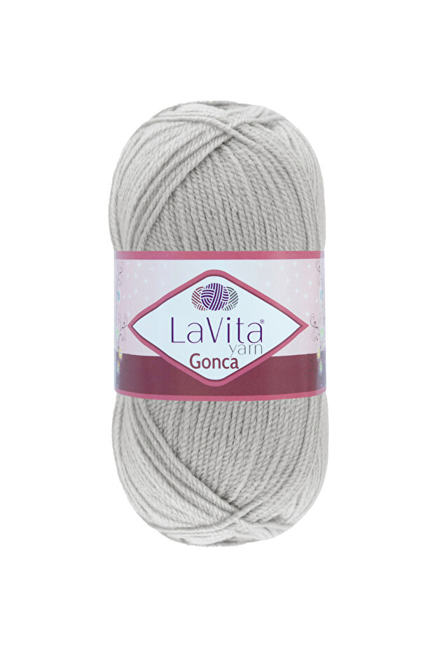 Gonca Hand Knitting Yarn 100% Acrylic 100Gr (6013 A.Gri̇)