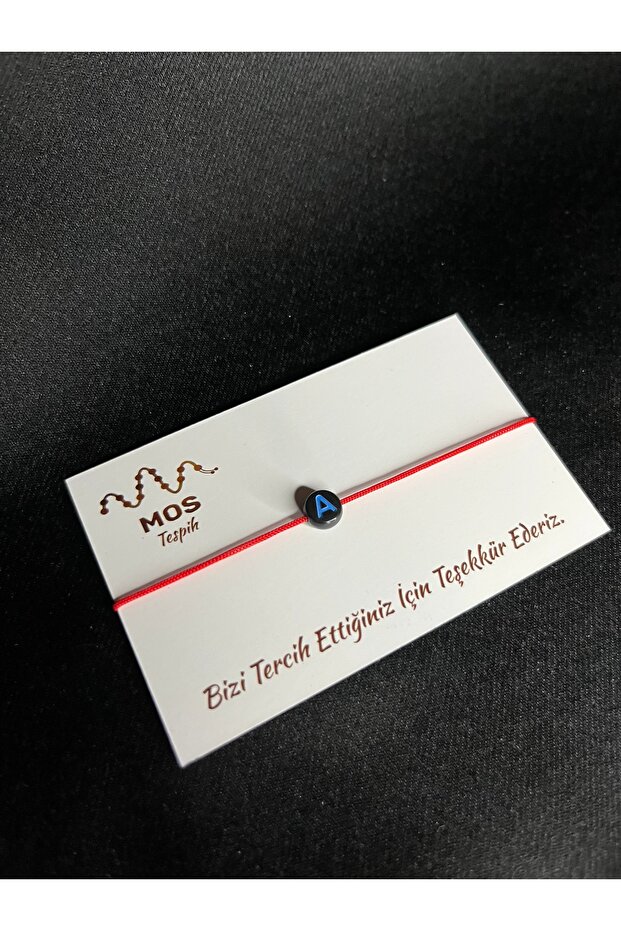 Letter a Adjustable Drawstring Lucky Bracelet