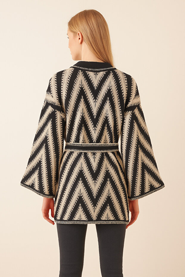 Adeyo Store Zigzag Pattern Knitwear Cardigan - 5