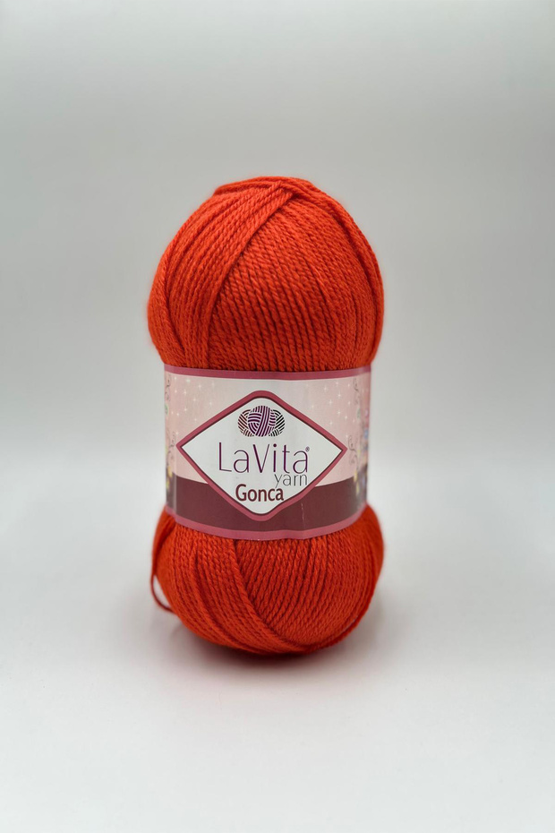 Gonca Hand Knitting Yarn 100% Acrylic 100Gr (3106 Orange Tile)