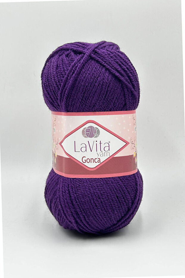 Gonca Hand Knitting Yarn 100% Acrylic 100Gr (5103 Purple)