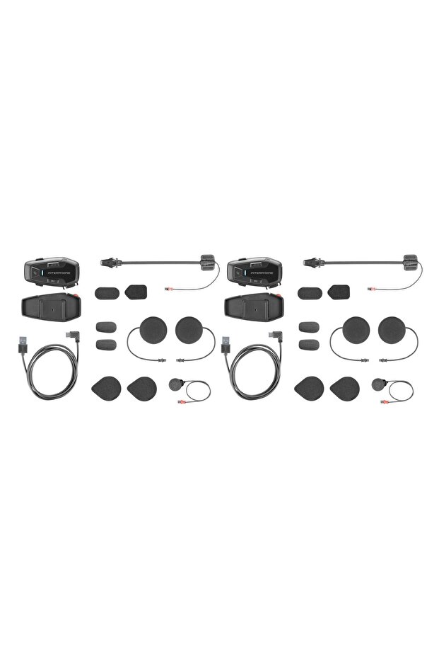 BLUETOOTH U-COM 7R TWIN PACK 2 Lİ - SİYAH INTERCOM - 6