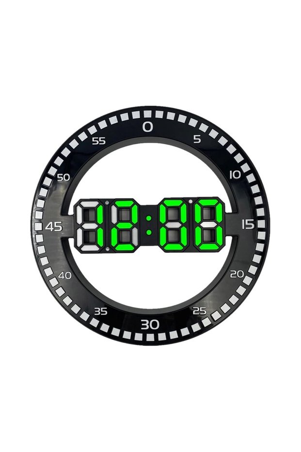 MYK Living Room 3D Wall Clock Big Screen LED Electronic Clock