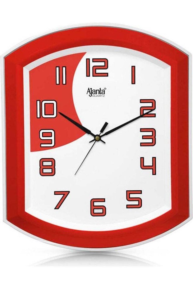 Fancy Analogue Wall Clock Red/White