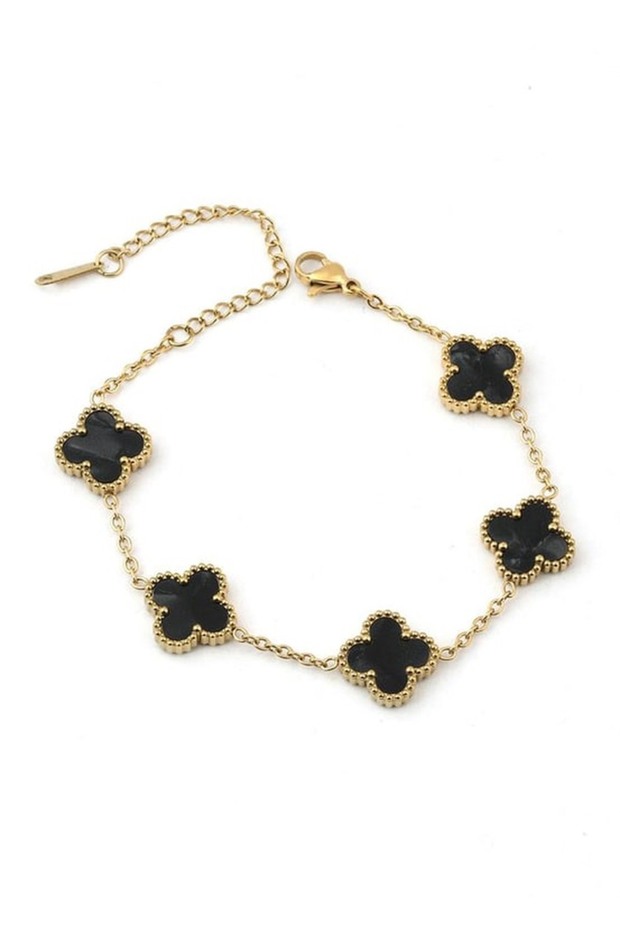 ÇELİK BİLEKLİK YONCA SİYAH - 1